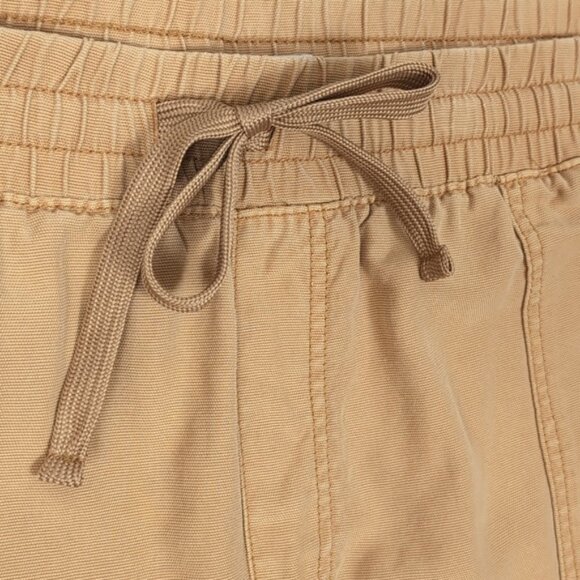 Maurices Weekender Drawstring Shorts Pull On Patch Pockets Honey Mustard Tan - Picture 4 of 10